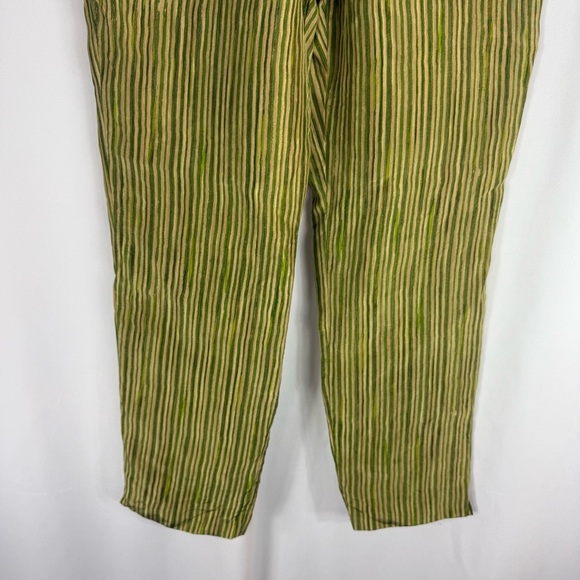 Sigrid Olsen Green Striped Chinos Size: M - Picture 4 of 10